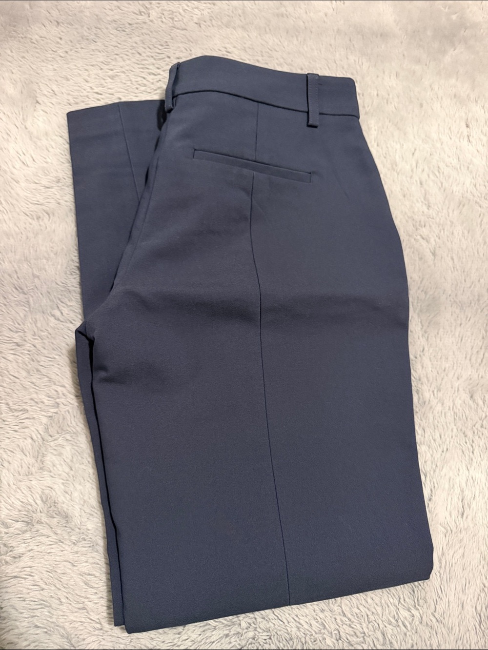 Express Men's Navy Flat-Front Dress Shorts